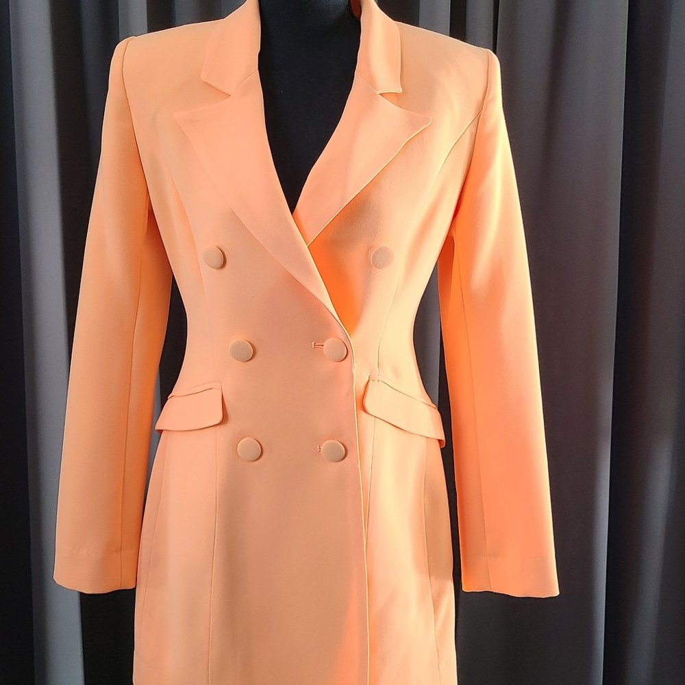 Peach Blazer Dress